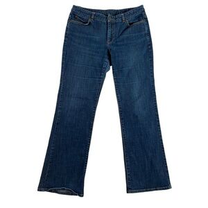 Michael Kors designer jeans high rise waist straight leg stretch denim sz 12/35